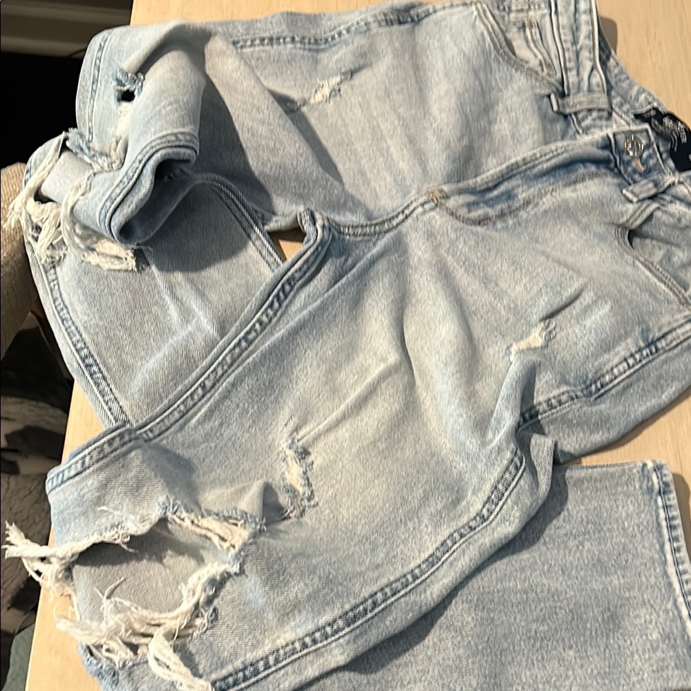 Hollister Light Blue High Rise Women Jeans